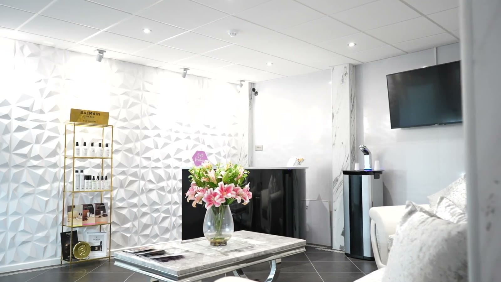 Reception lounge at Bright Smiles Beauty